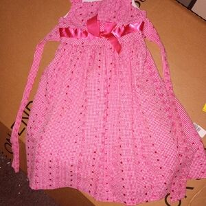 Pink Bonnie Jean Dress with Satin Bow